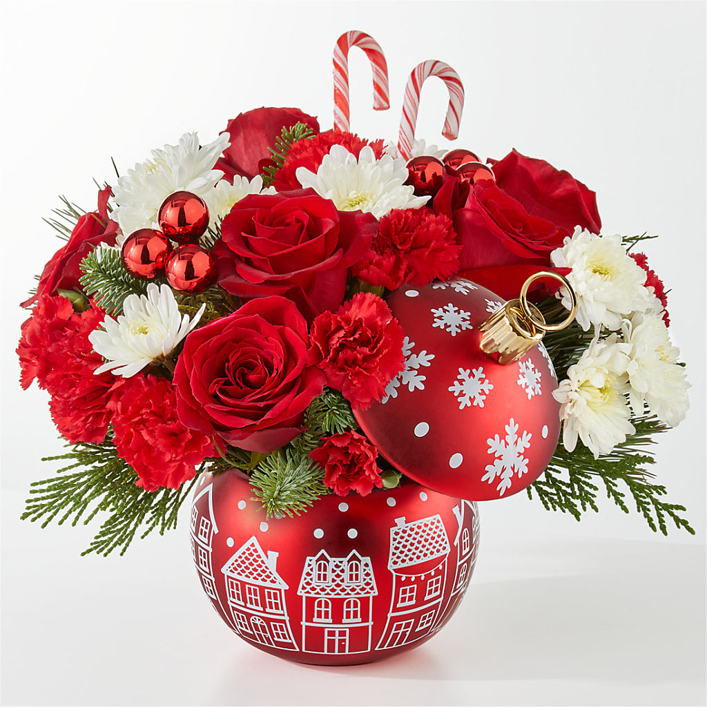 Cheer in the Air Ornament – ROCKY'S FLOWERS, West Terre Haute IN