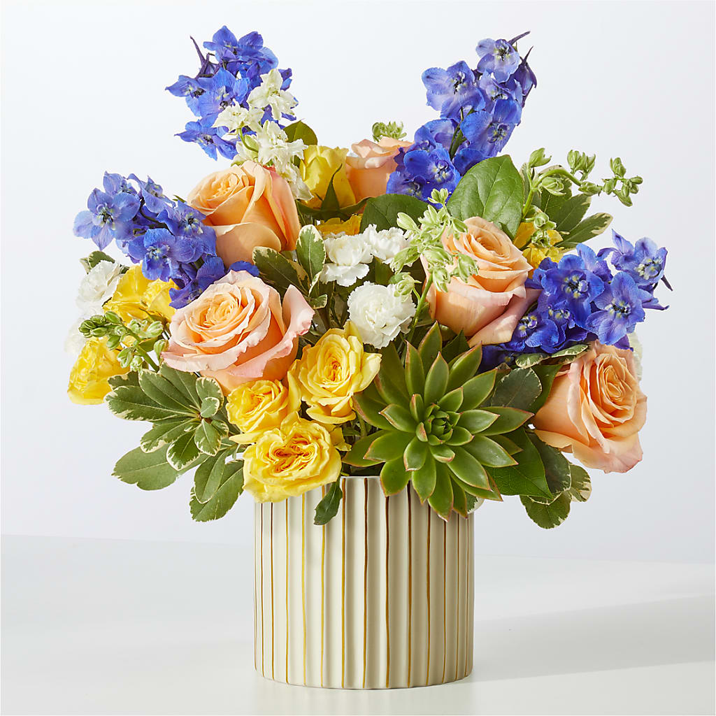 Cobalt Reverie Bouquet – ROCKY'S FLOWERS, West Terre Haute IN