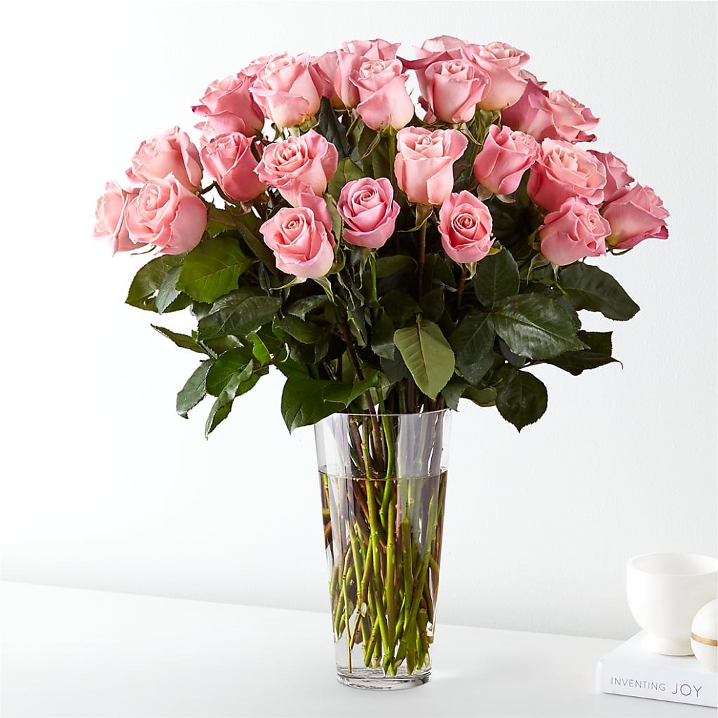 Long Stem Pink Rose Bouquet – ROCKY'S FLOWERS, West Terre Haute IN