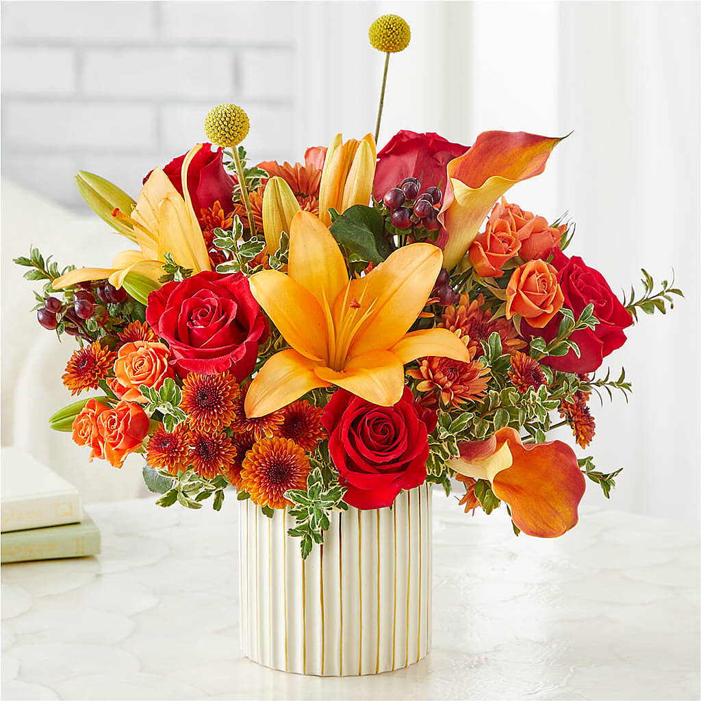 Scarlet Skies Bouquet – ROCKY'S FLOWERS, West Terre Haute IN