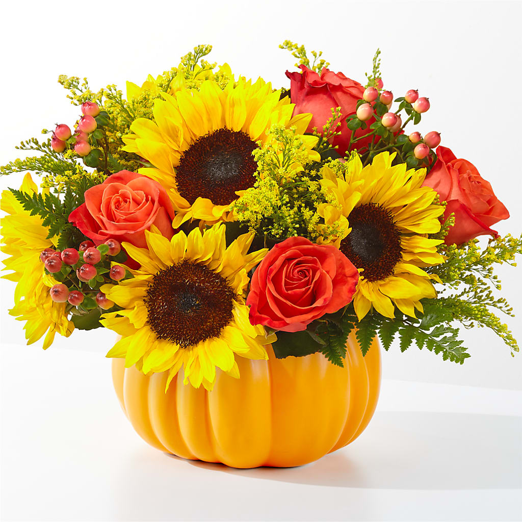 Pick of the Patch Pumpkin Bouquet – ROCKY'S FLOWERS, West Terre Haute IN