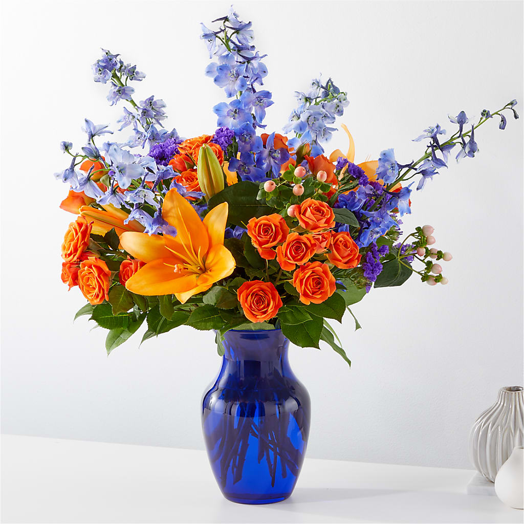 Radiant Citrus Bouquet – ROCKY'S FLOWERS, West Terre Haute IN