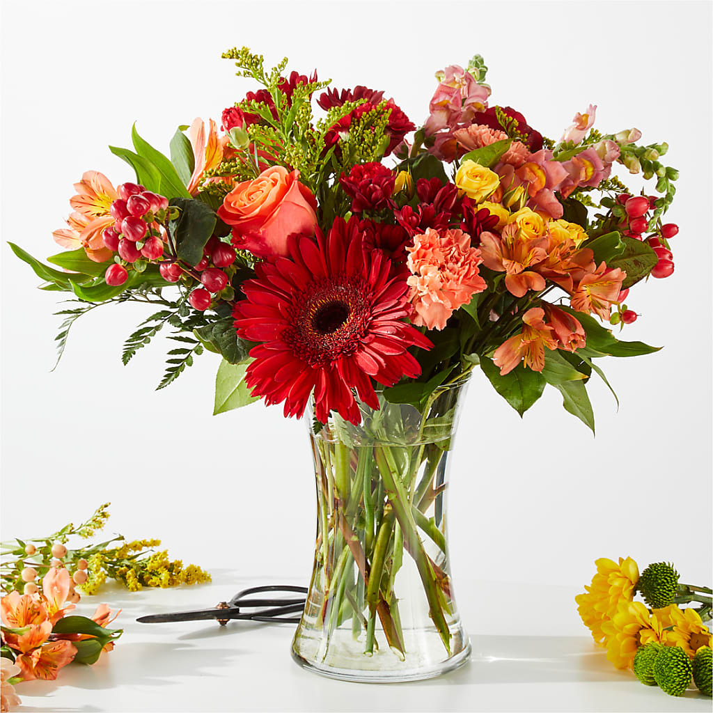 Fall Delight – A Florist Original – ROCKY'S FLOWERS, West Terre Haute IN
