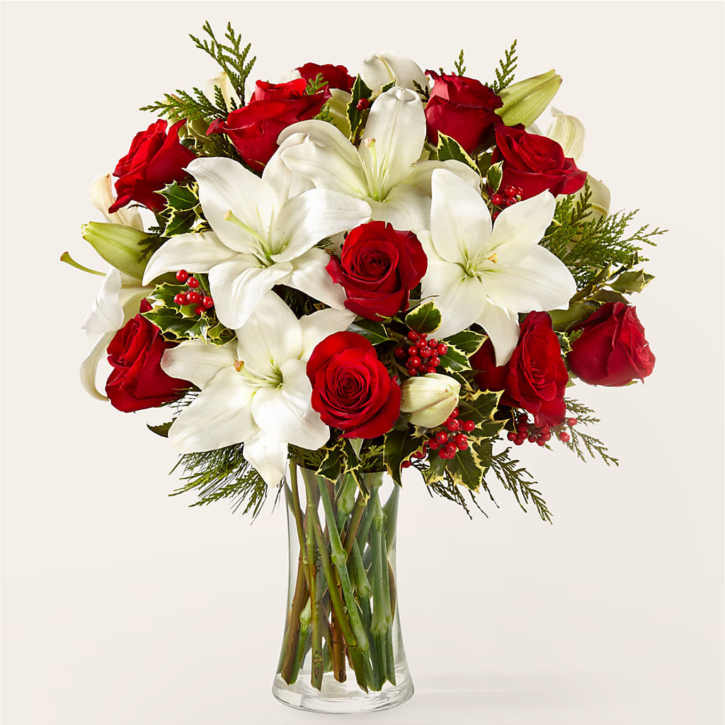 Sparkling Snowflakes Bouquet – ROCKY'S FLOWERS, West Terre Haute IN