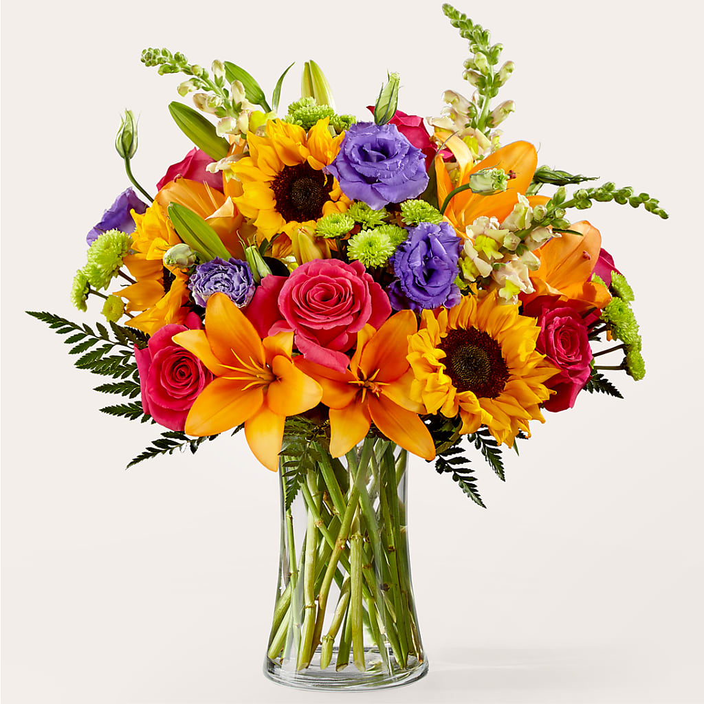 Double Rainbow Bouquet – ROCKY'S FLOWERS, West Terre Haute IN