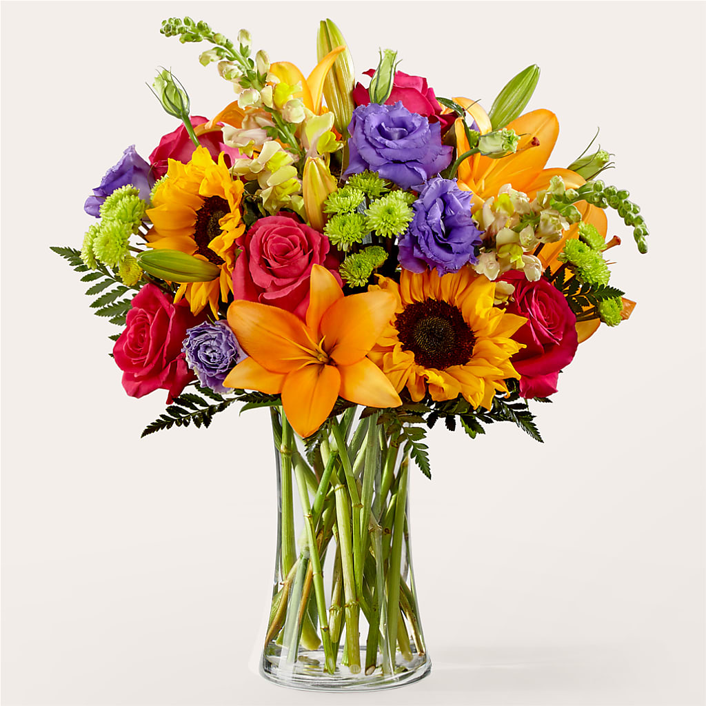 Double Rainbow Bouquet – ROCKY'S FLOWERS, West Terre Haute IN
