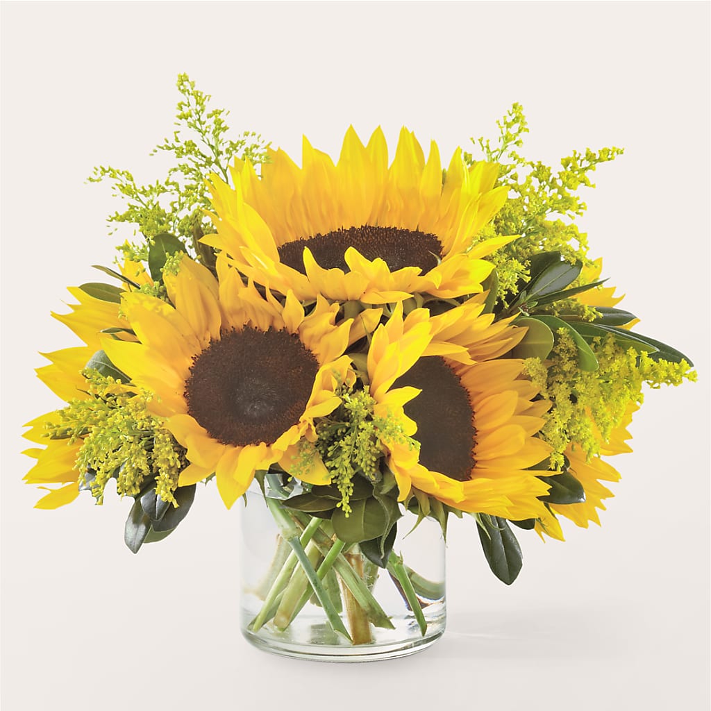 Beaming Sunflower Bouquet – ROCKY'S FLOWERS, West Terre Haute IN