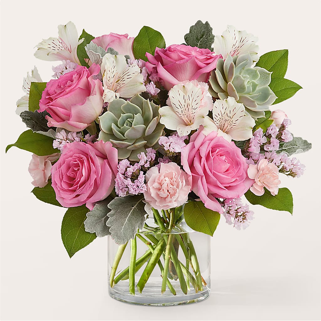 Dusty Rose Bouquet – ROCKY'S FLOWERS, West Terre Haute IN