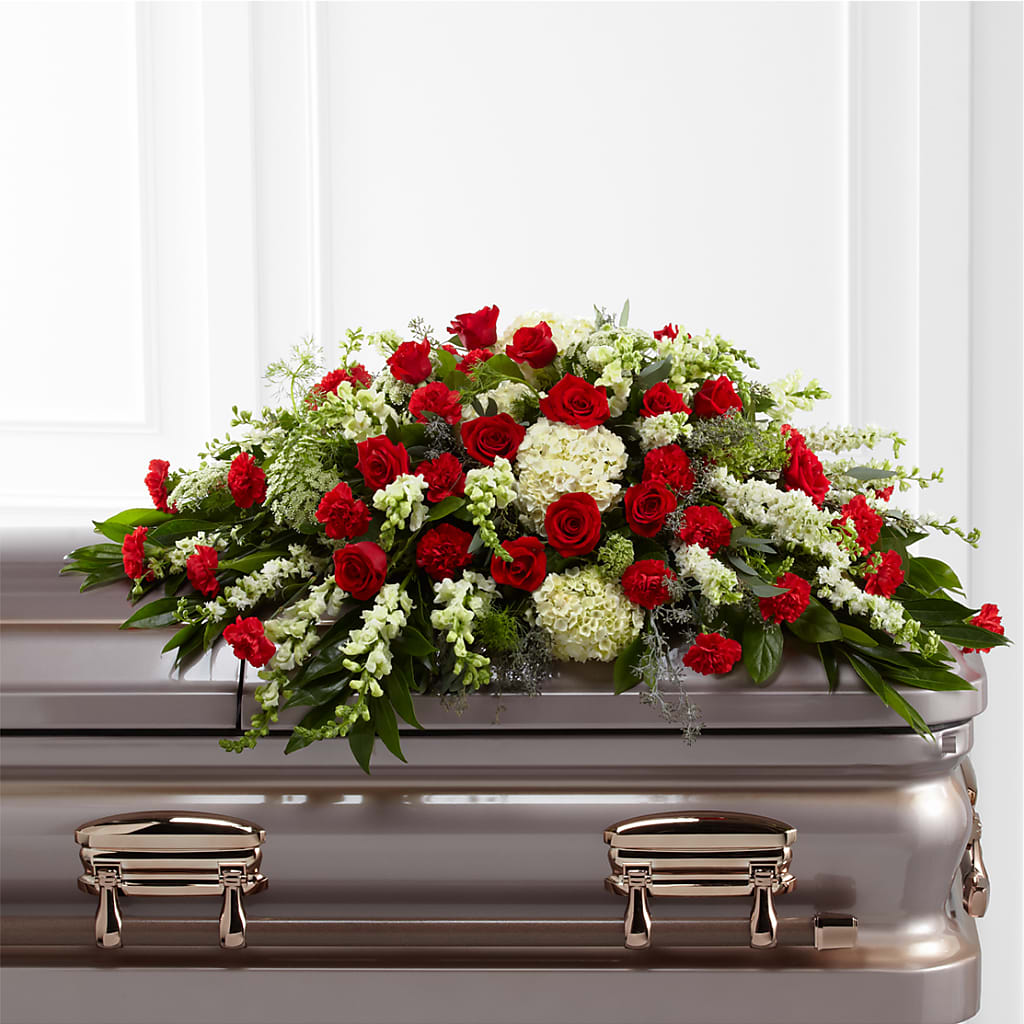Sincerity Casket Spray – ROCKY'S FLOWERS, West Terre Haute IN