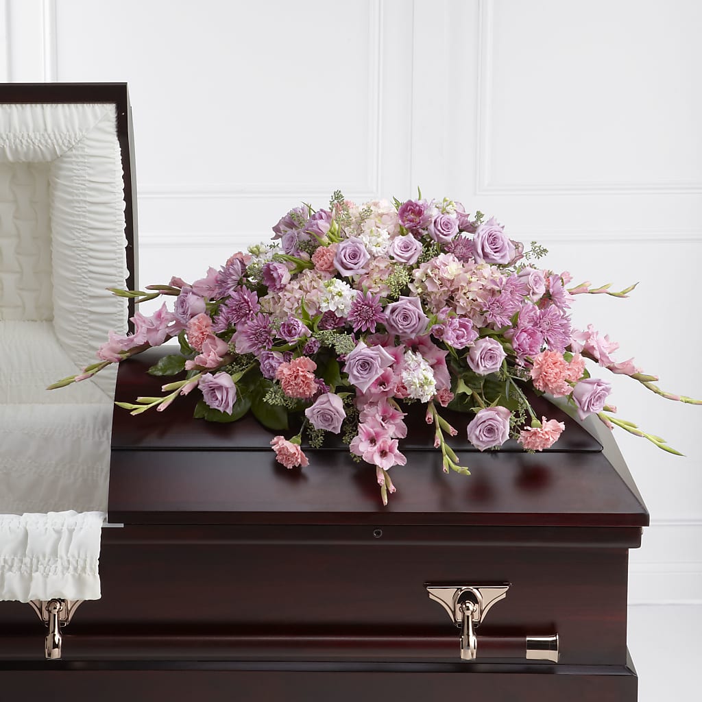 Immorata Casket Spray – ROCKY'S FLOWERS, West Terre Haute IN
