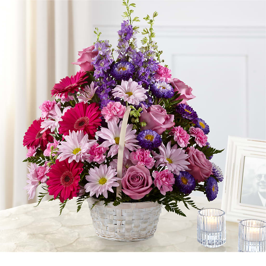 Pastel Peace Basket – ROCKY'S FLOWERS, West Terre Haute IN
