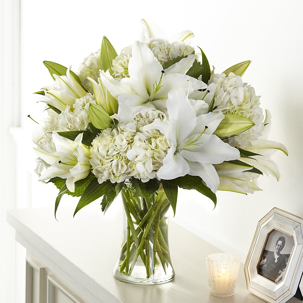 Compassionate Lily Bouquet – ROCKY'S FLOWERS, West Terre Haute IN