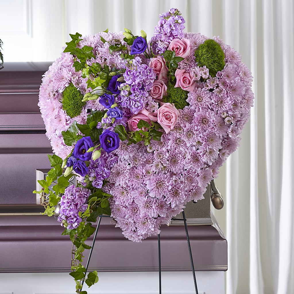 Treasured Love Standing Heart – ROCKY'S FLOWERS, West Terre Haute IN