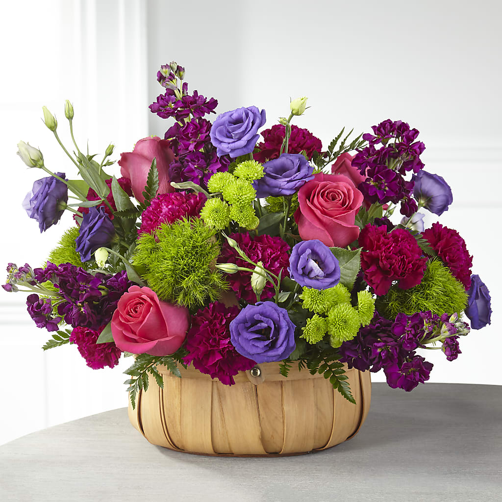 Serene Sanctuary Basket – ROCKY'S FLOWERS, West Terre Haute IN