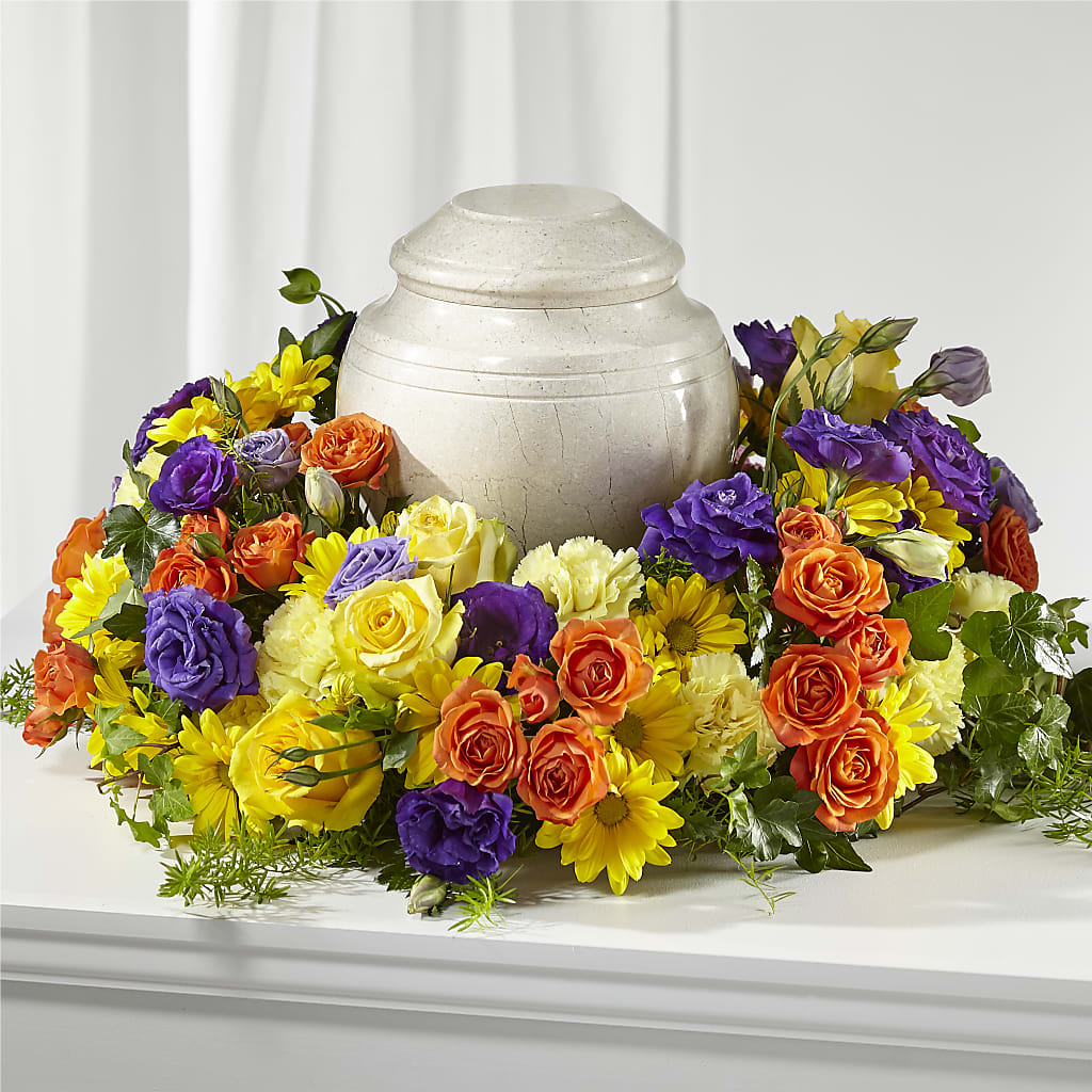 Blossoms of Remembrance Cremation Adornment – ROCKY'S FLOWERS, West Terre Haute IN