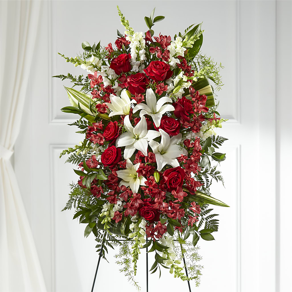 Everlasting Memory Standing Spray – ROCKY'S FLOWERS, West Terre Haute IN