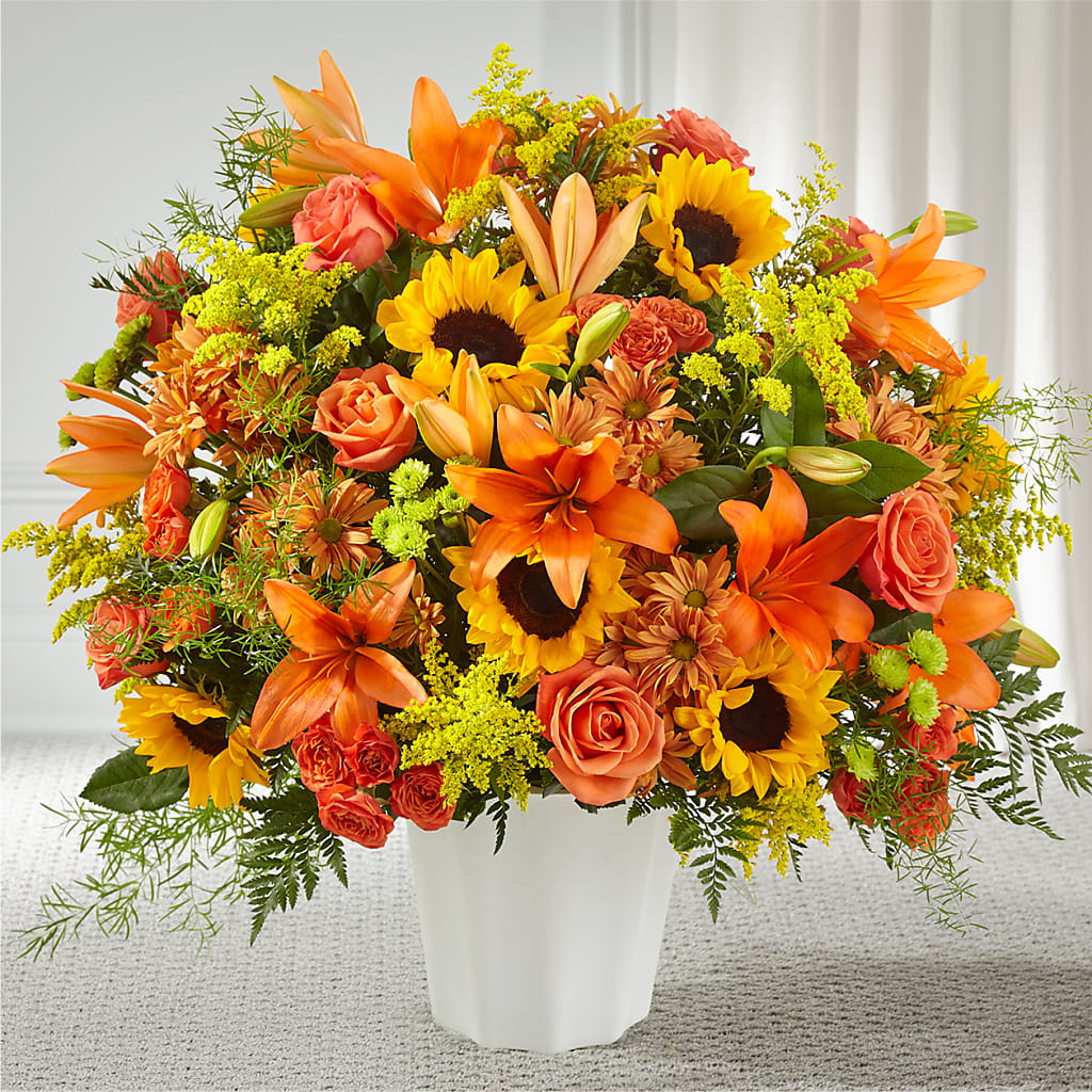 Harvest Thoughts Floor Basket – ROCKY'S FLOWERS, West Terre Haute IN
