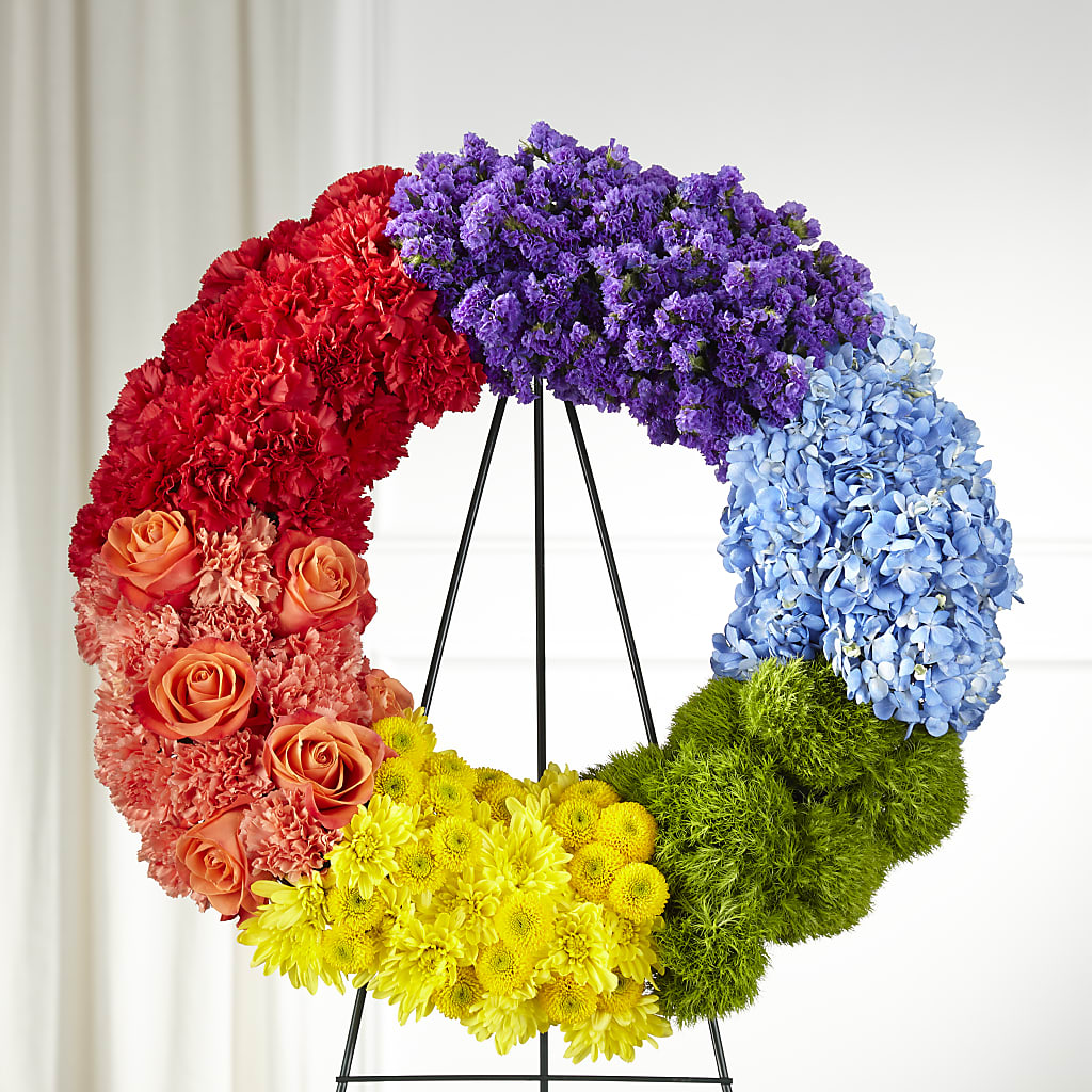 Circle of Love Wreath – ROCKY'S FLOWERS, West Terre Haute IN