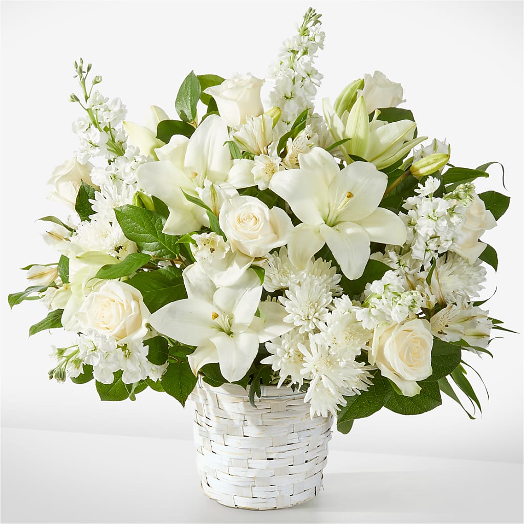 Peaceful Reflections Arrangement – ROCKY'S FLOWERS, West Terre Haute IN