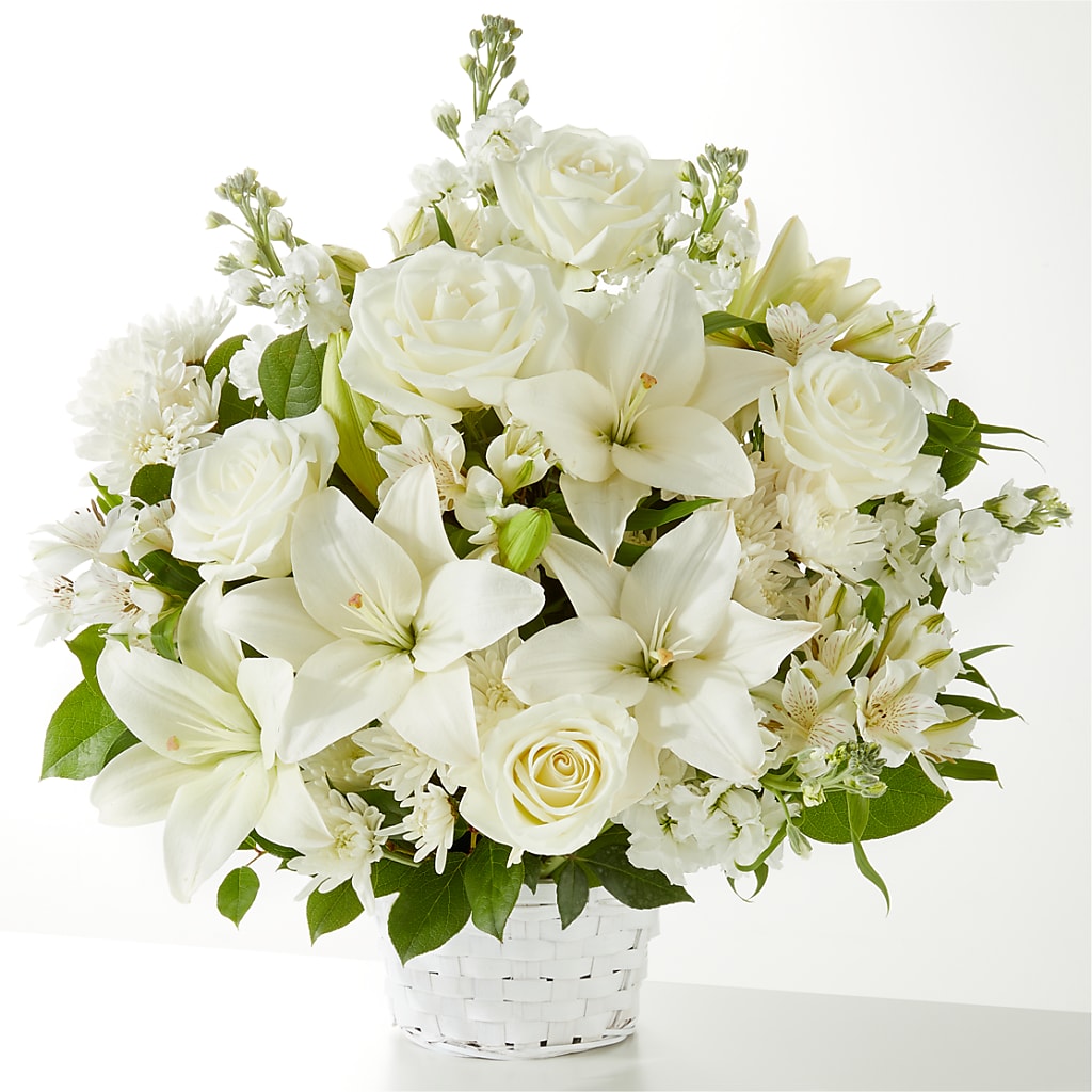 Peaceful Reflections Arrangement – ROCKY'S FLOWERS, West Terre Haute IN