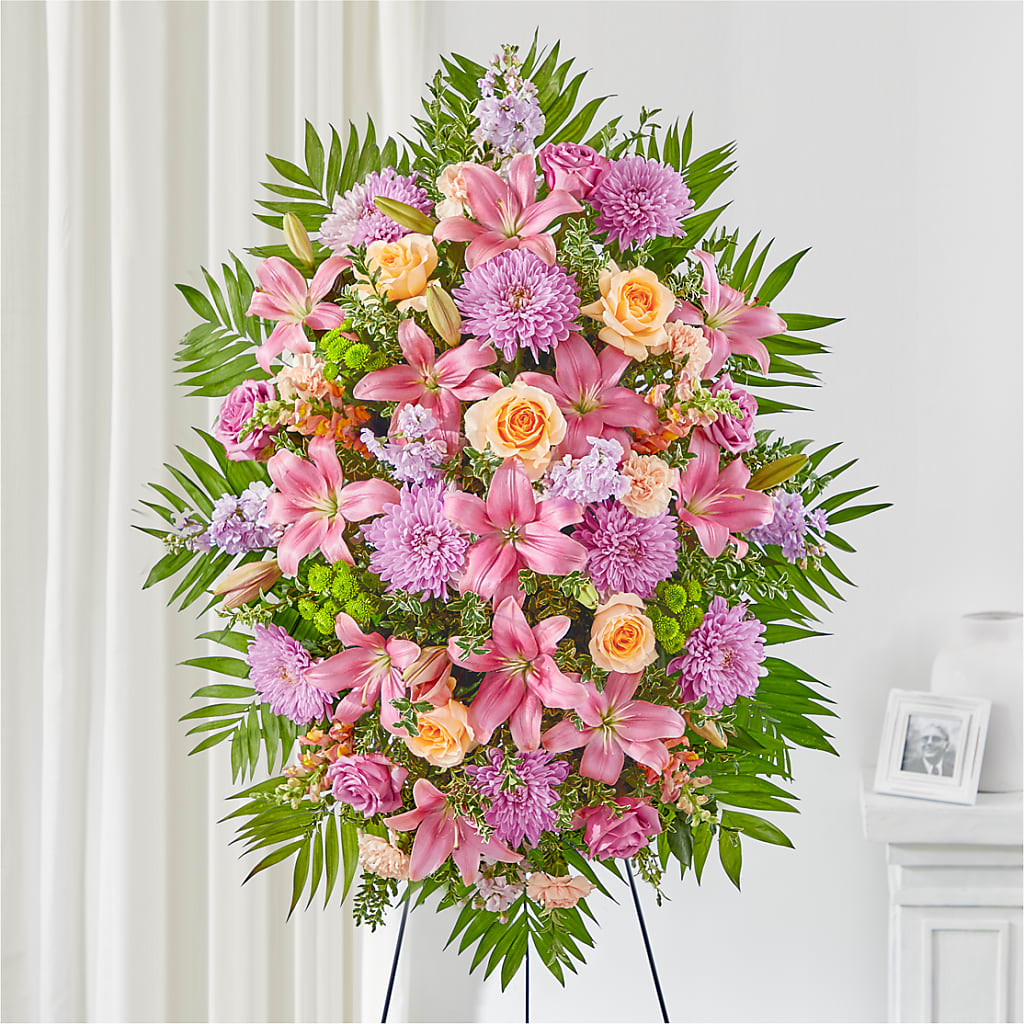 Love & Light Standing Spray – ROCKY'S FLOWERS, West Terre Haute IN
