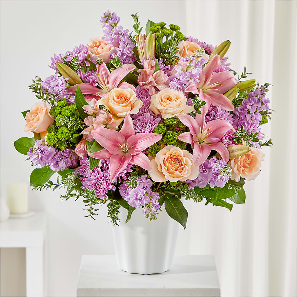 Supportive Embrace Tabletop Basket – ROCKY'S FLOWERS, West Terre Haute IN