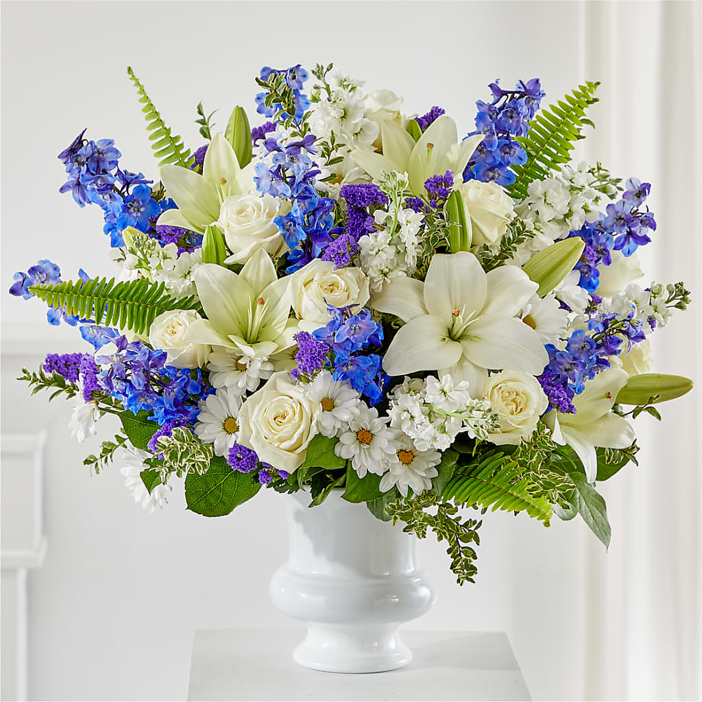 Expressions of Hope Urn Arrangement – ROCKY'S FLOWERS, West Terre Haute IN