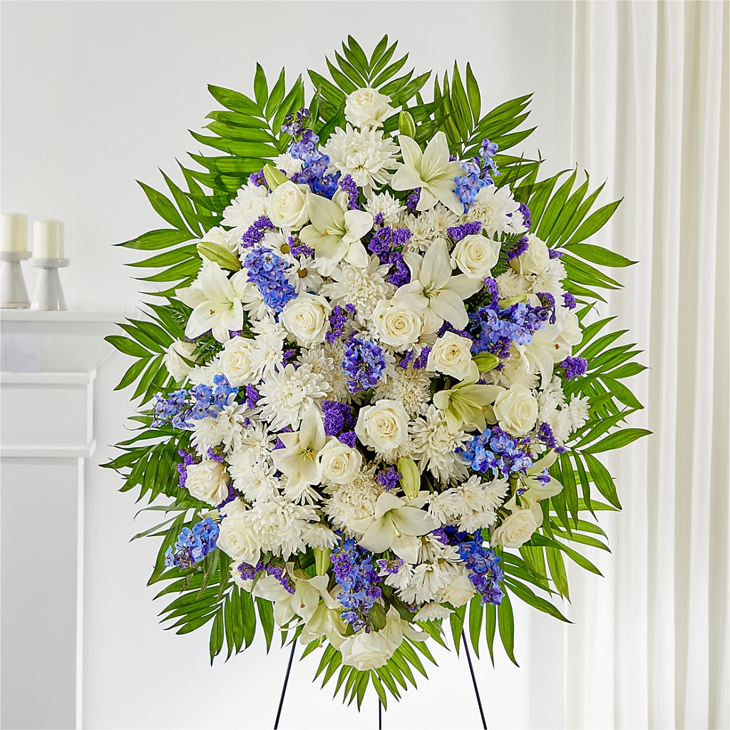At Rest Standing Spray – ROCKY'S FLOWERS, West Terre Haute IN