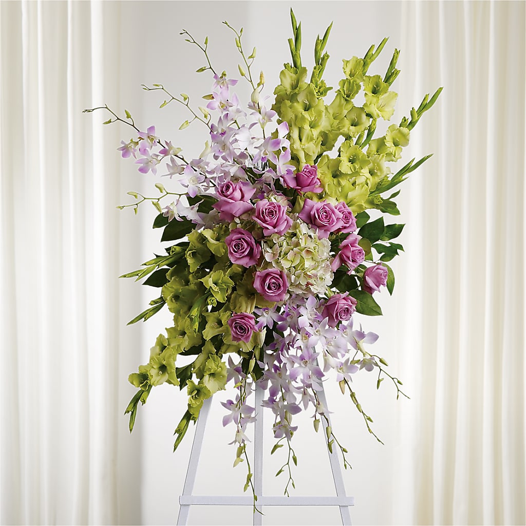 Lasting Legacy Standing Spray – ROCKY'S FLOWERS, West Terre Haute IN