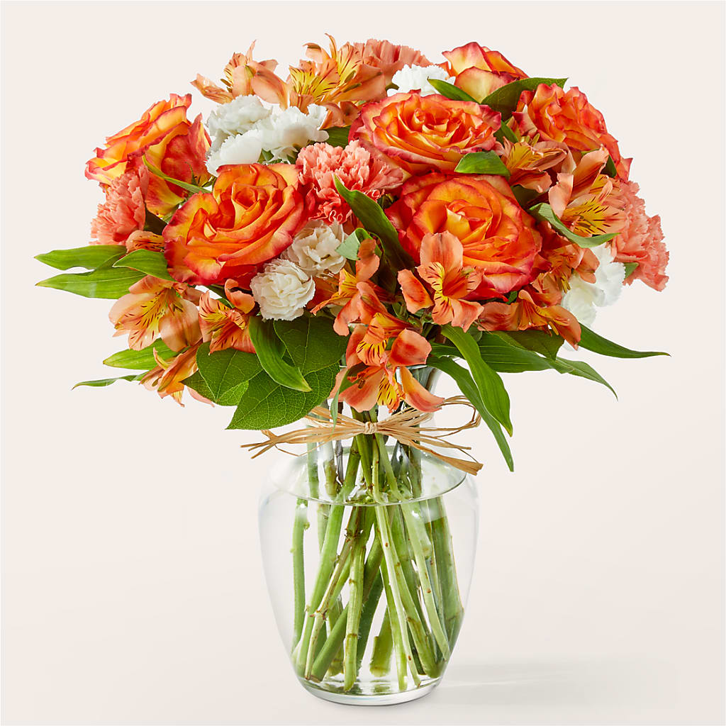 Apricot Glow Bouquet – ROCKY'S FLOWERS, West Terre Haute IN
