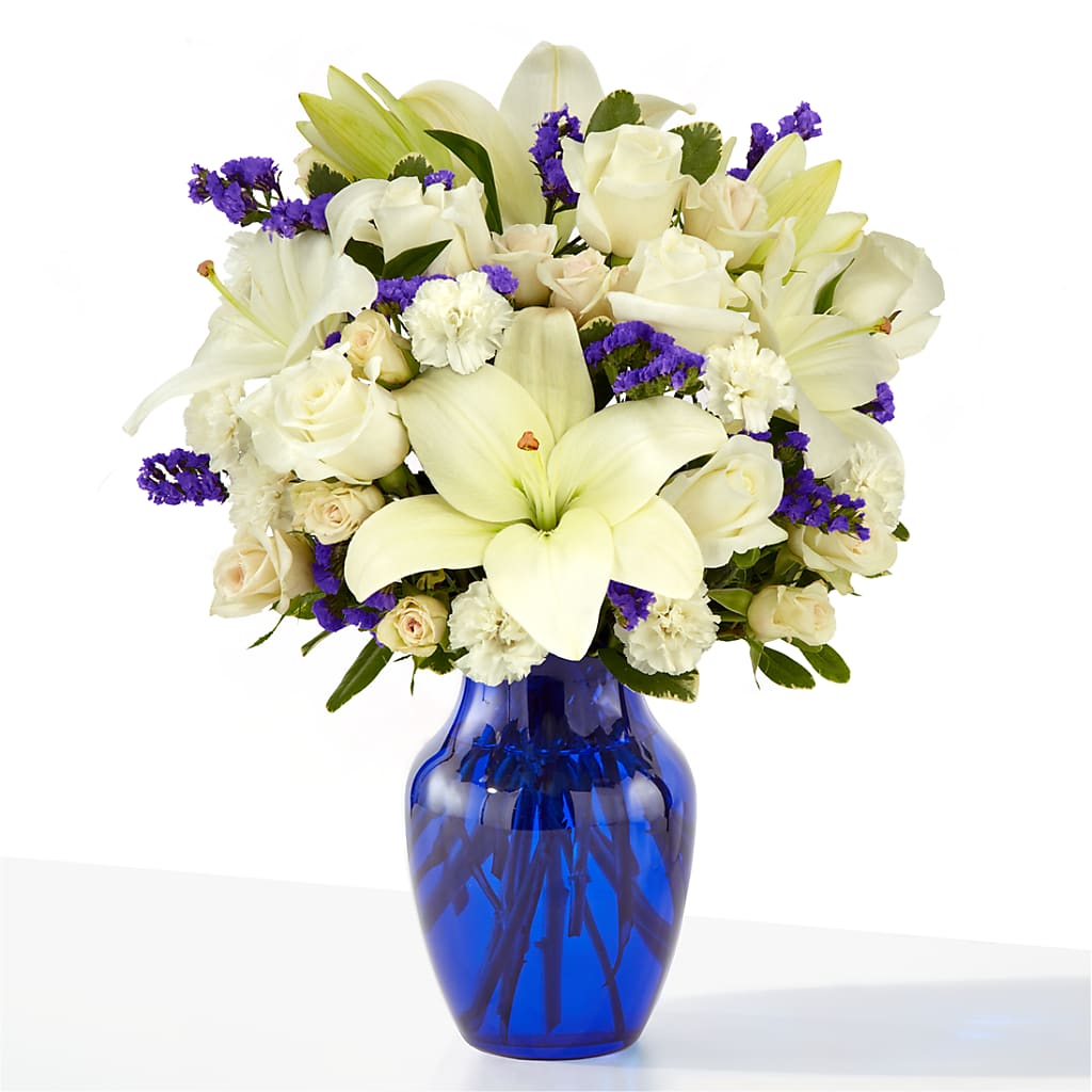 Sapphire Rush Bouquet – ROCKY'S FLOWERS, West Terre Haute IN