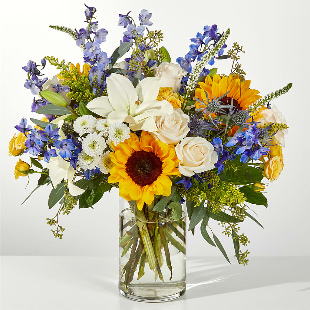 Wonderfully Sunny Bouquet – ROCKY'S FLOWERS, West Terre Haute IN