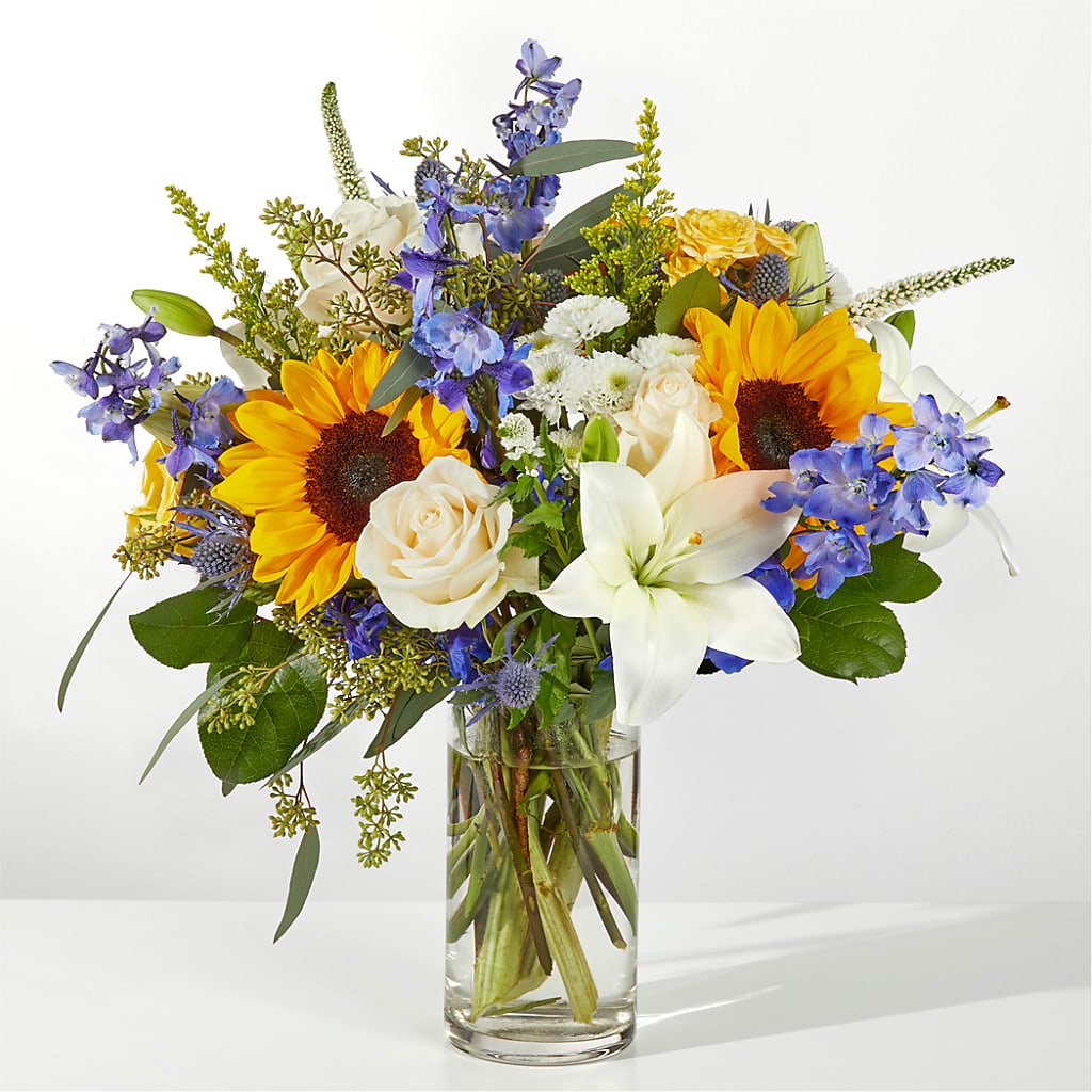 Wonderfully Sunny Bouquet – ROCKY'S FLOWERS, West Terre Haute IN
