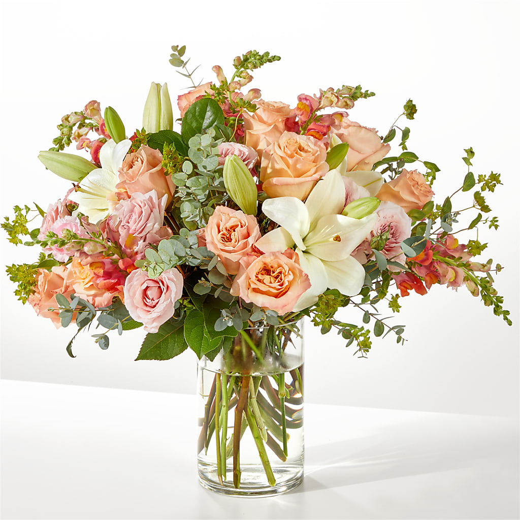 Grapefruit Splash Bouquet – ROCKY'S FLOWERS, West Terre Haute IN