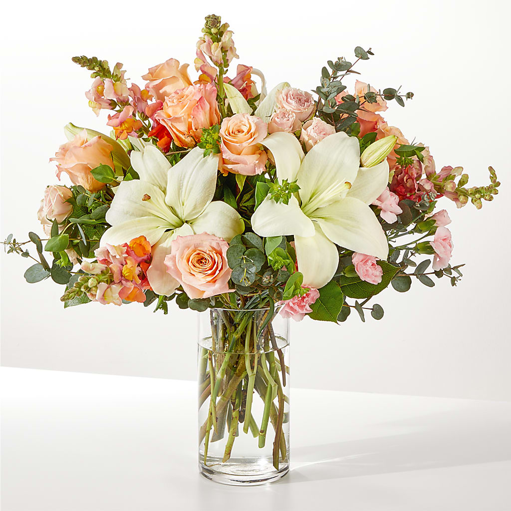 Grapefruit Splash Bouquet – ROCKY'S FLOWERS, West Terre Haute IN