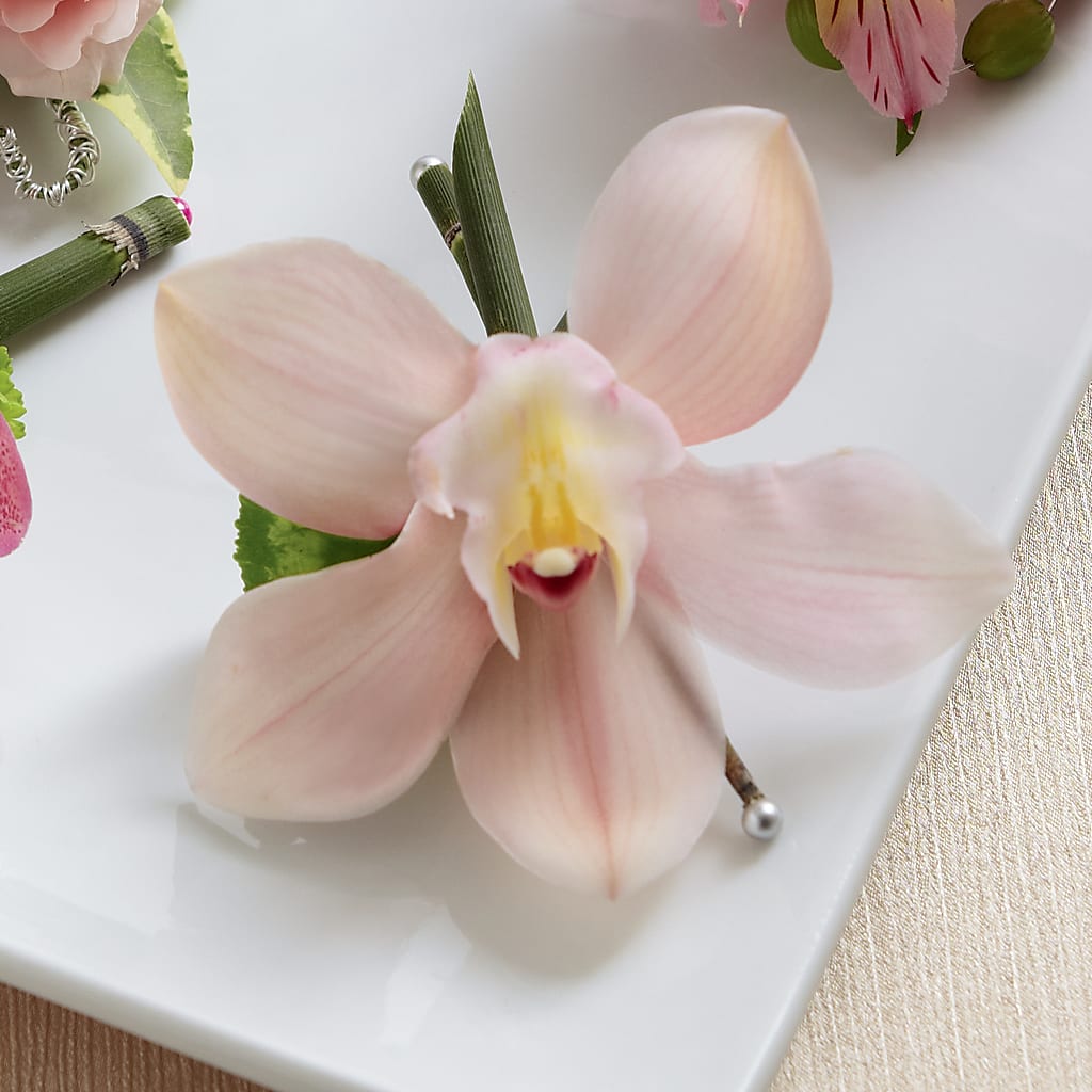 Pink Cymbidium Boutonniere – ROCKY'S FLOWERS, West Terre Haute IN