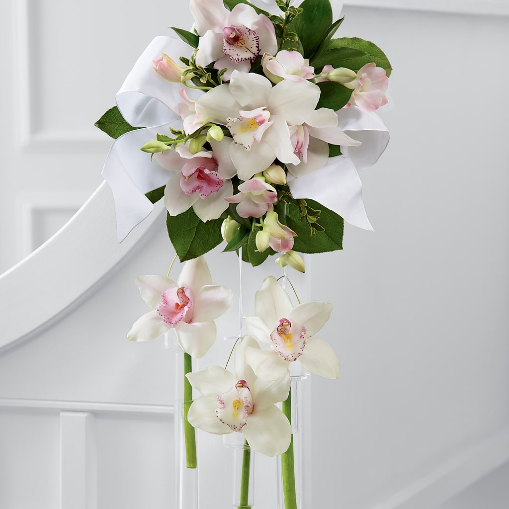 Perfect Entrance Pew Arrangement – ROCKY'S FLOWERS, West Terre Haute IN