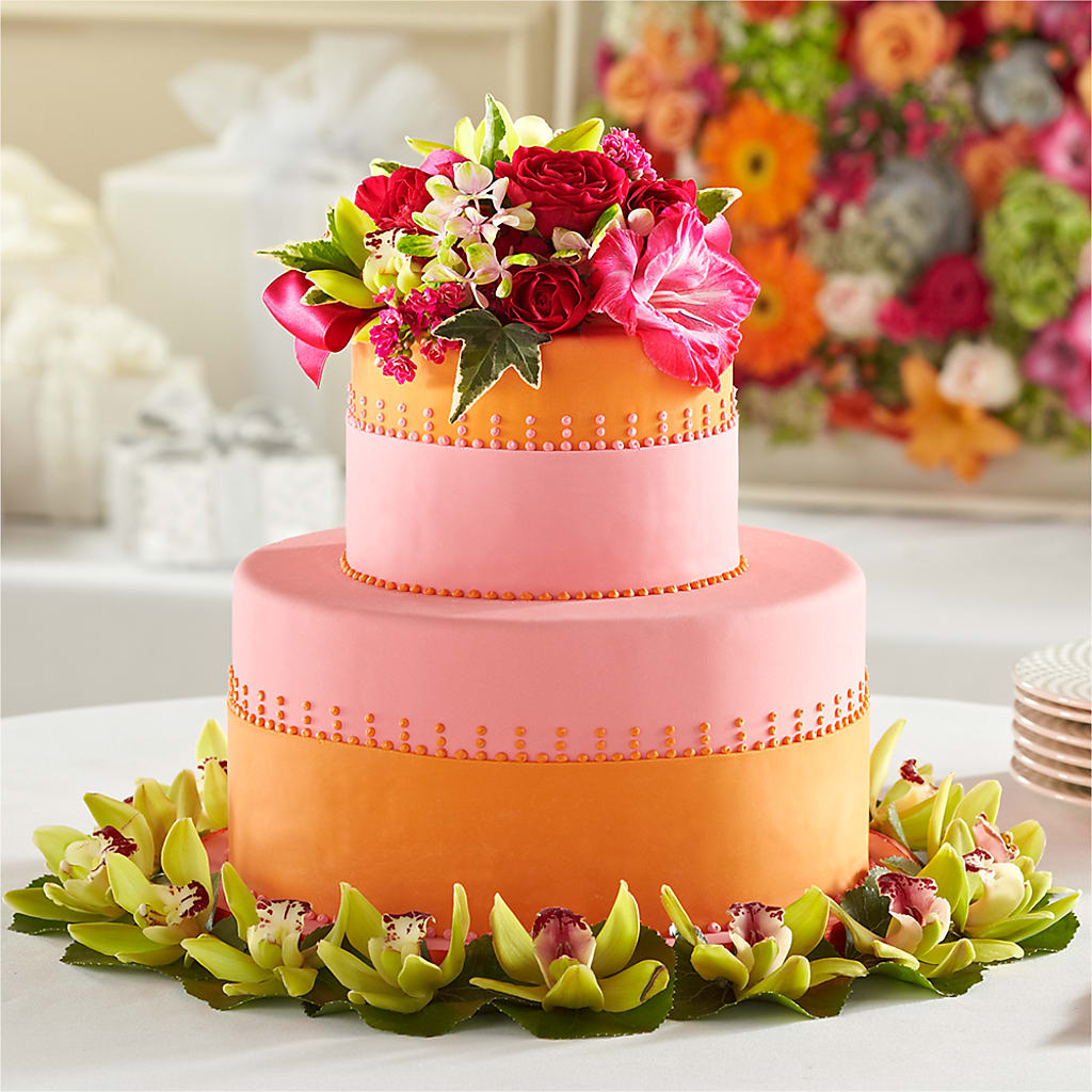 Sweet Citrus Cake Decor – ROCKY'S FLOWERS, West Terre Haute IN