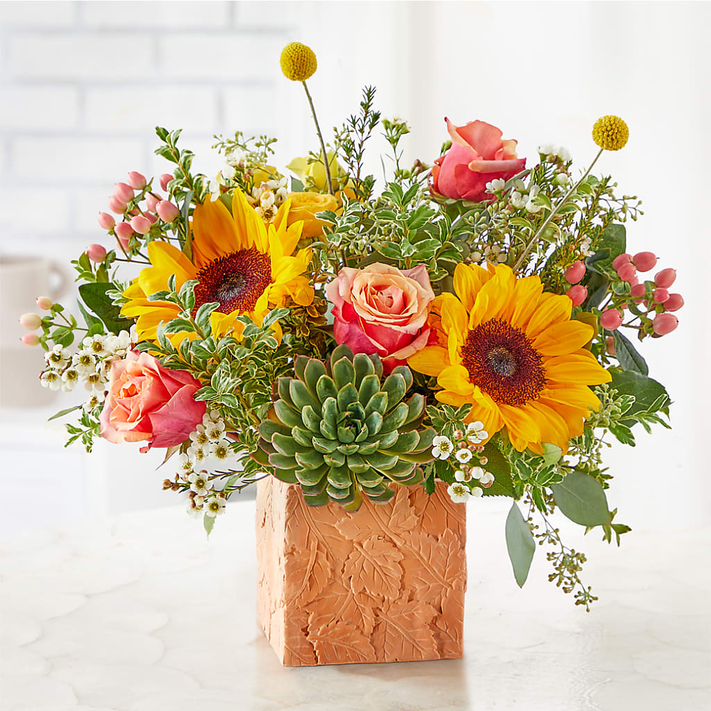 Sunflower Season Bouquet – ROCKY'S FLOWERS, West Terre Haute IN