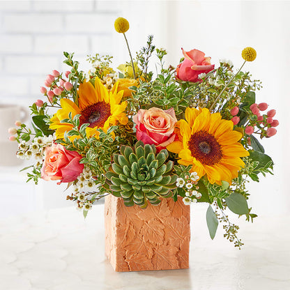Sunflower Season Bouquet – ROCKY'S FLOWERS, West Terre Haute IN