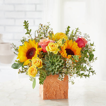 Sunflower Season Bouquet – ROCKY'S FLOWERS, West Terre Haute IN