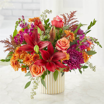 Burgundy Landscape Bouquet – ROCKY'S FLOWERS, West Terre Haute IN
