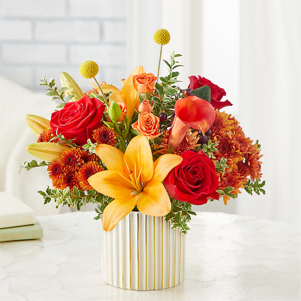 Scarlet Skies Bouquet – ROCKY'S FLOWERS, West Terre Haute IN