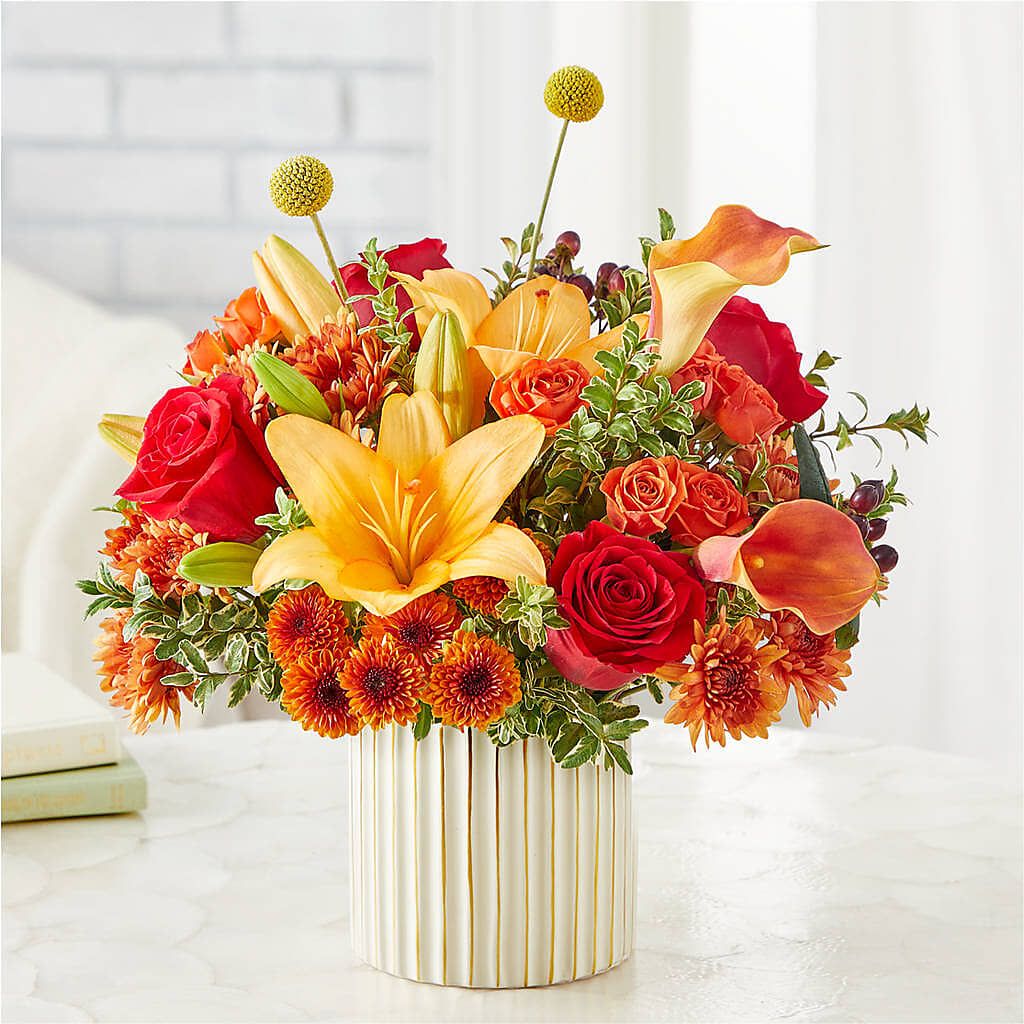 Scarlet Skies Bouquet – ROCKY'S FLOWERS, West Terre Haute IN