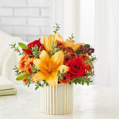 Scarlet Skies Bouquet – ROCKY'S FLOWERS, West Terre Haute IN
