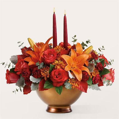 Fruits of Fall Centerpiece – ROCKY'S FLOWERS, West Terre Haute IN