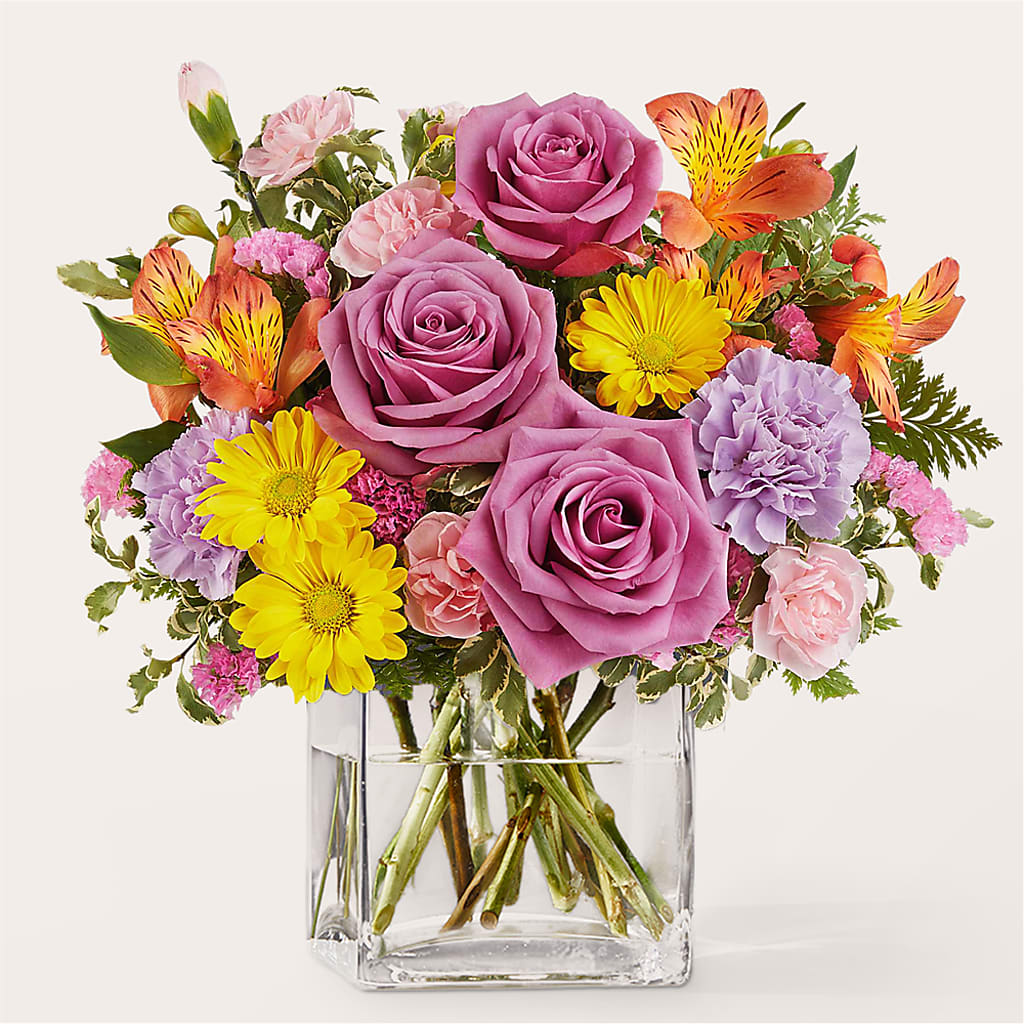 Shades of Happiness Bouquet – ROCKY'S FLOWERS, West Terre Haute IN