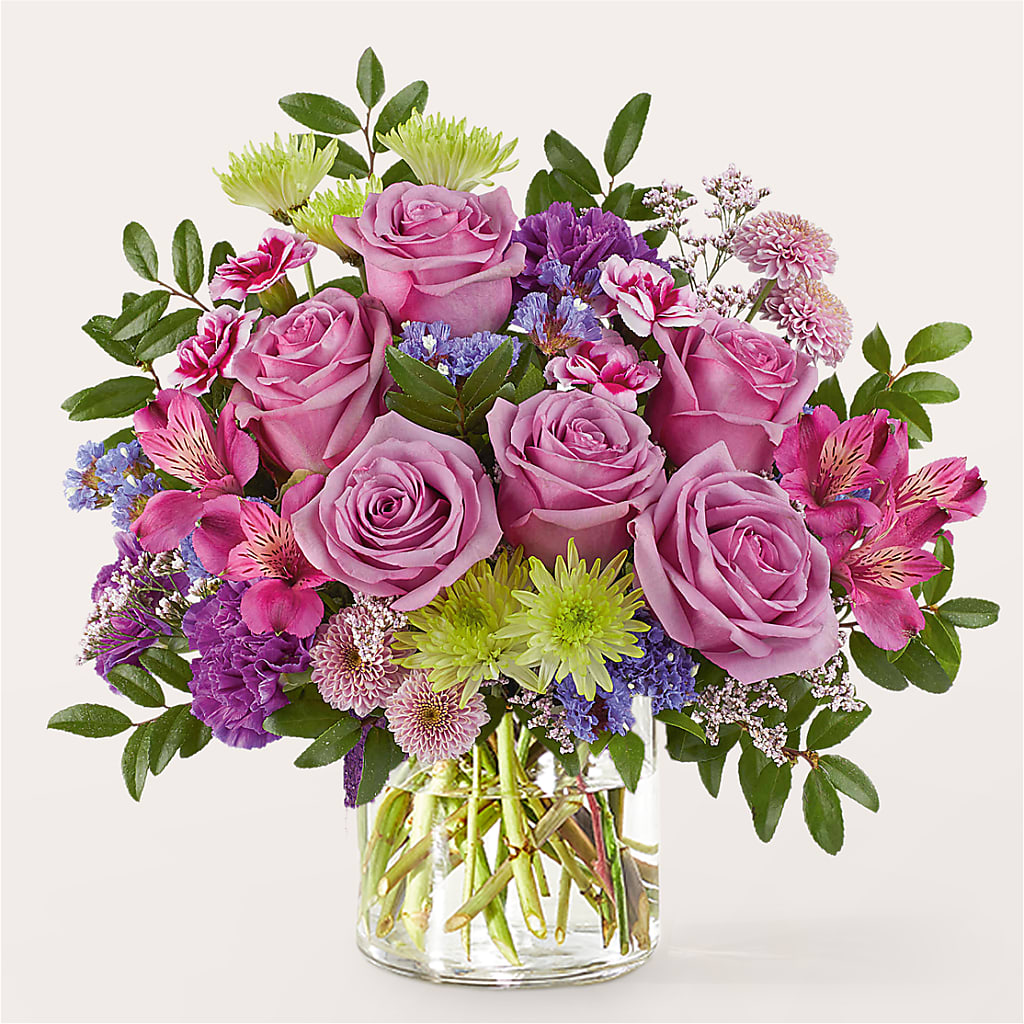Glass Half Full Bouquet – ROCKY'S FLOWERS, West Terre Haute IN