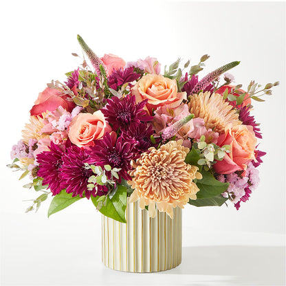 Berry Cobbler Bouquet with Ivory Vase – ROCKY'S FLOWERS, West Terre Haute IN