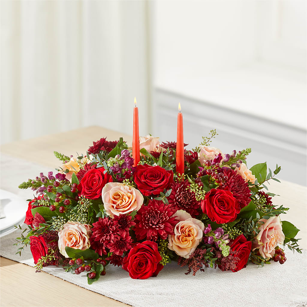 Most Thankful Centerpiece – ROCKY'S FLOWERS, West Terre Haute IN